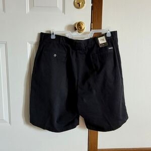 NWT-ASHWORTH 100% cotton black men shorts 40